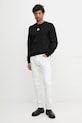 Lacoste hanorac de bumbac SH2736 negru AW25