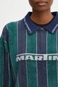 Martine Rose camicia a maniche lunghe Sporty Logo Polo verde 981YA20407