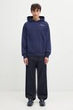 Sporty & Rich bluza bawełniana Eden Crest Embroidered ST06760666BL106 granatowy