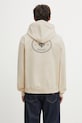Sporty & Rich bluza bawełniana Eden Crest Embroidered ST07060666CR01 beżowy