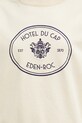 Sporty & Rich bluza bawełniana Eden Crest Embroidered beżowy ST07160621CR01
