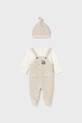 Mayoral Newborn salopetă și pălărie pentru bebeluși Produs pentru bebe bej 2609.1C.Newborn.9BYA