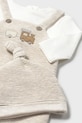Chłopiec Mayoral Newborn śpioszki i czapka niemowlęca 2609.1C.Newborn.9BYA beżowy