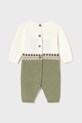 Ρόμπα με μείγμα από μαλλί για βρέφη Mayoral Newborn 2611.1E.Newborn.9BYA πράσινο AW25