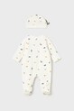 Mayoral Newborn pagliaccetti e cappellino per bambini 2717.1F.Newborn.9BYA beige AW25