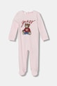 Guess śpioszki bawełniane niemowlęce różowy H5YW11.KA6W4.G.9BYA