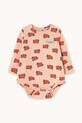 Tinycottons body bawełniane niemowlęce CAMELIAS BODY Produkt niemowlęcy różowy AW25.202