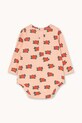 Tinycottons body bawełniane niemowlęce CAMELIAS BODY AW25.202 różowy AW25