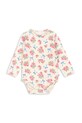 Konges Sløjd body niemowlęce BASIC LS BODY GOTS Produkt niemowlęcy beżowy KS103702.G.9BYA