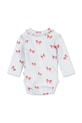 Βαμβακερά φορμάκια για μωρά Konges Sløjd SUI NEWBORN FRILL BODY GOTS KS104004.9BYA μπλε AW25
