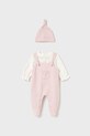 Повзунки та дитяча шапочка Mayoral Newborn Для немовлят рожевий 2602.2B.Newborn.9BYA