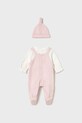 Повзунки та дитяча шапочка Mayoral Newborn 2602.2B.Newborn.9BYA рожевий AW25