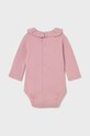 Mayoral Newborn body bawełniane niemowlęce 2721.2L.Newborn.9BYA różowy AW25