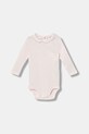 United Colors of Benetton body bawełniane niemowlęce różowy 3I9WAB00R.G.W.seasonal