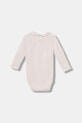 Бебешко боди от памук United Colors of Benetton 3I9WAB00R.G.W.seasonal розов AW25