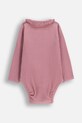 Бебешко боди от памук Coccodrillo ZC5112101TGN розов AW25