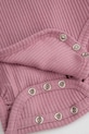 Бебешко боди от памук Coccodrillo розов ZC5112101TGN