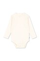 Konges Sløjd body bawełniane niemowlęce MINNIE BODY GOTS Produkt niemowlęcy beżowy KS104373.9BYA