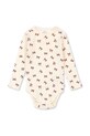 Konges Sløjd body bawełniane niemowlęce MINNIE BODY GOTS Produkt niemowlęcy beżowy KS104373.9BYA