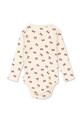 Konges Sløjd body bawełniane niemowlęce MINNIE BODY GOTS KS104373.9BYA beżowy AW25
