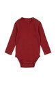 Konges Sløjd body bawełniane niemowlęce MINNIE BODY GOTS Produkt niemowlęcy czerwony KS104373.9BYA