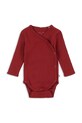 Konges Sløjd body bawełniane niemowlęce MINNIE NEWBORN BODY GOTS Produkt niemowlęcy czerwony KS104377.9BYA
