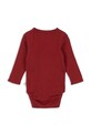 Konges Sløjd body bawełniane niemowlęce MINNIE NEWBORN BODY GOTS KS104377.9BYA czerwony AW25