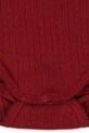 Konges Sløjd body bawełniane niemowlęce MINNIE NEWBORN BODY GOTS KS104377.9BYA czerwony