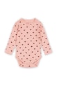 Konges Sløjd body bawełniane niemowlęce MINNIE BODY GOTS Produkt niemowlęcy różowy KS3013.9BYA