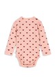 Konges Sløjd body bawełniane niemowlęce MINNIE BODY GOTS KS3013.9BYA różowy AW25