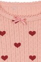 Dziewczynka Konges Sløjd body bawełniane niemowlęce MINNIE BODY GOTS KS3013.9BYA różowy