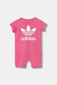 adidas Originals rampers bawełniany niemowlęcy JY1134 różowy AW25