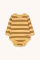 Tinycottons body bawełniane niemowlęce STRIPES KNIT BODY Produkt niemowlęcy żółty AW25.021