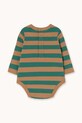 Tinycottons body bawełniane niemowlęce STRIPES KNIT BODY AW25.021 brązowy AW25