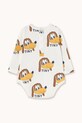 Tinycottons body bawełniane niemowlęce DOGS RIB BODY AW25.243 biały AW25