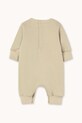 Tinycottons pajacyk niemowlęcy bawełniany TINY DOG GRAPHIC ONE-PIECE AW25.299 beżowy AW25