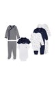 Βρεφικό βαμβακερό σετ Polo Ralph Lauren 7-pack σκούρο μπλε 320981480001