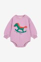 Body pre bábätká Bobo Choses Rocking Horse Pre bábätká fialová 225AB009