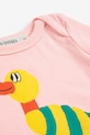 Body za dojenčka Bobo Choses Stripped Duck 225AB030 roza