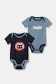 Puma body bawełniane niemowlęce MINICATS Newborn 2-Pack Graphic Bodysuit Set INF 2-pack Produkt niemowlęcy niebieski 689736
