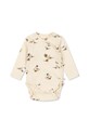 Konges Sløjd body niemowlęce BASIC LS NEWBORN BODY GOTS Produkt niemowlęcy beżowy KS103703.9BYA