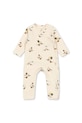 Konges Sløjd rampe pentru copii BASIC NEWBORN ONESIE GOTS Produs pentru bebe bej KS103704.9BYA