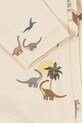 Konges Sløjd rampers niemowlęcy BASIC NEWBORN ONESIE GOTS beżowy KS103704.9BYA
