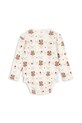 Konges Sløjd body bawełniane niemowlęce MINNIE BODY GOTS KS103916.9BYA beżowy AW25