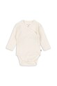 Konges Sløjd body bawełniane niemowlęce MINNIE NEWBORN BODY GOTS Produkt niemowlęcy beżowy KS103919.9BYA