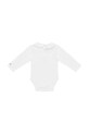 Chłopiec Donsje body bawełniane niemowlęce Davo Bodysuit Fluffy Bunny 3030109 biały