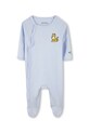 Chłopiec Kenzo Kids pajacyk niemowlęcy bawełniany 2-pack K61253 niebieski
