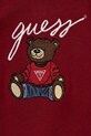 Chłopiec Guess pajacyk niemowlęcy bawełniany H5BW05.Z3KZ1.9BYA bordowy