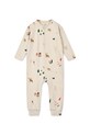 Liewood costum bebe Birk Printed Pyjamas Jumpsuit LW20360.9BYA bej AW25