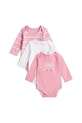 Tommy Hilfiger spodnie dziecięce z bawełną 3-pack 3-pack różowy KN0KN02076.9BYA
